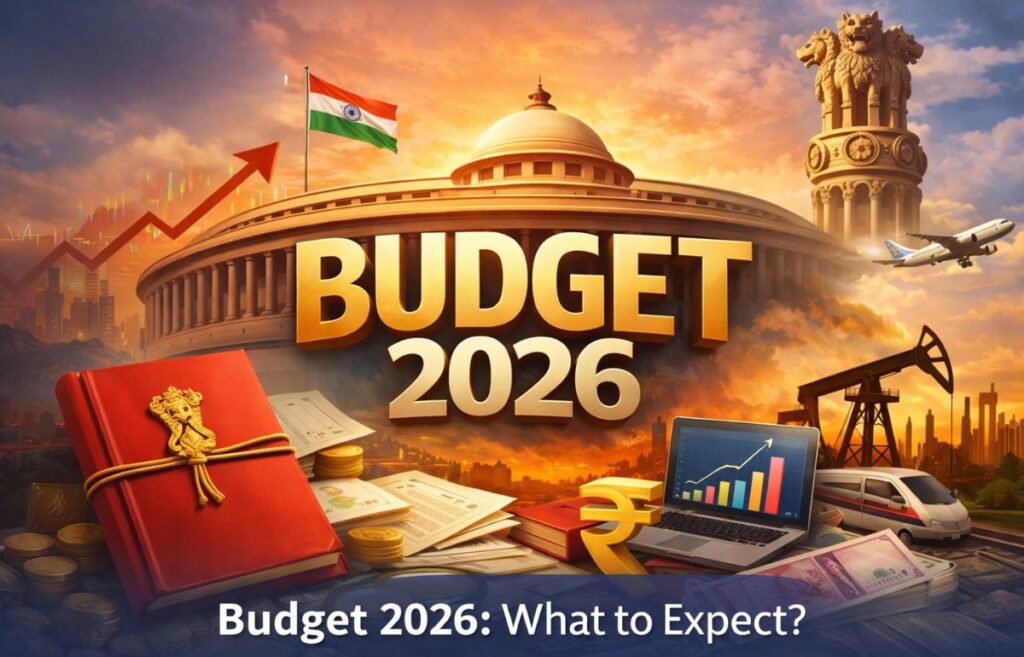 Budget 2026 impact on businesses showing professionals and companies analyzing financial changes