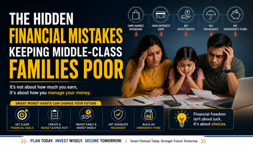 hidden financial mistakes affecting middle class families and long term financial stability